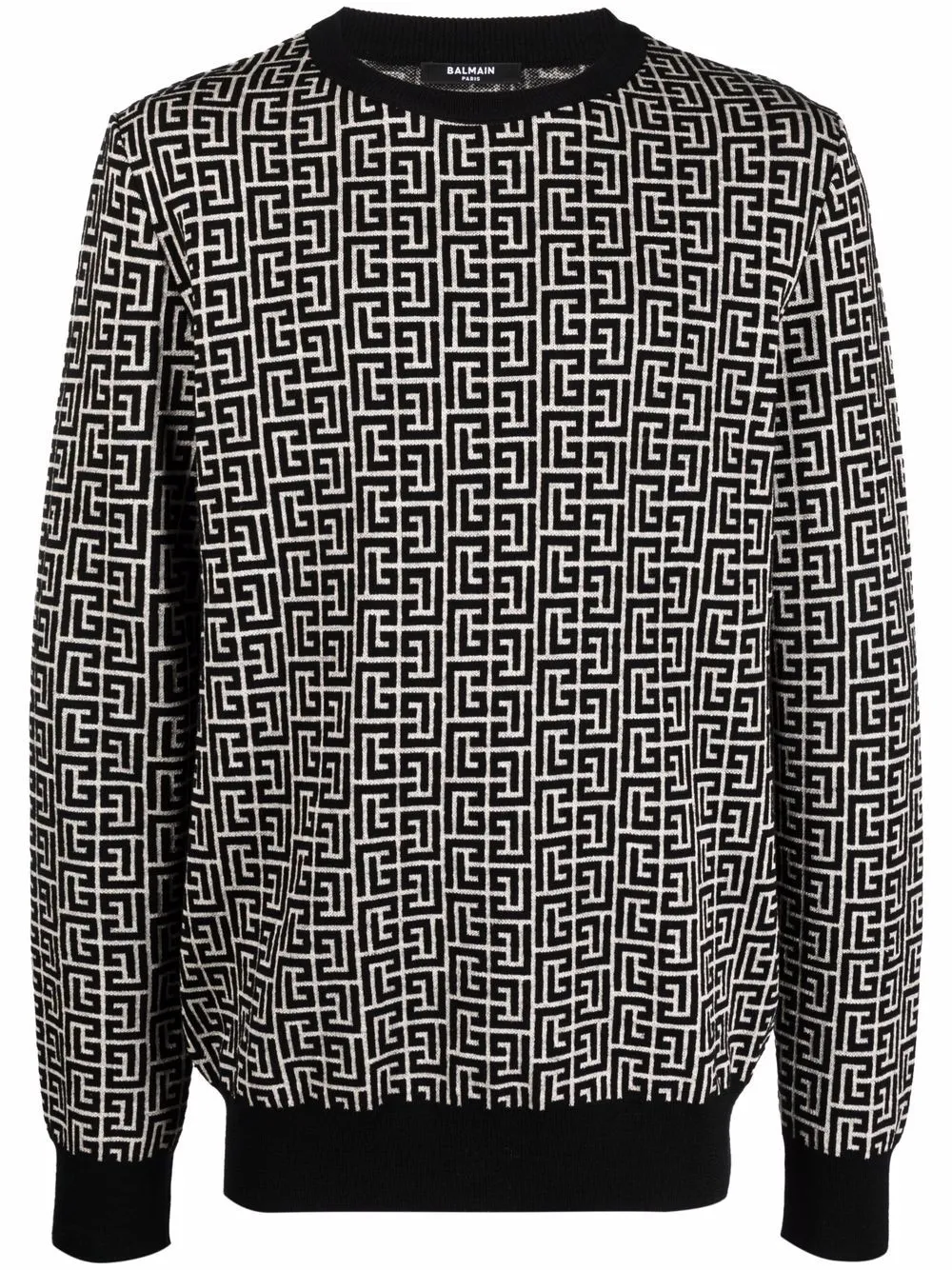 

Balmain all-over monogram sweater - White