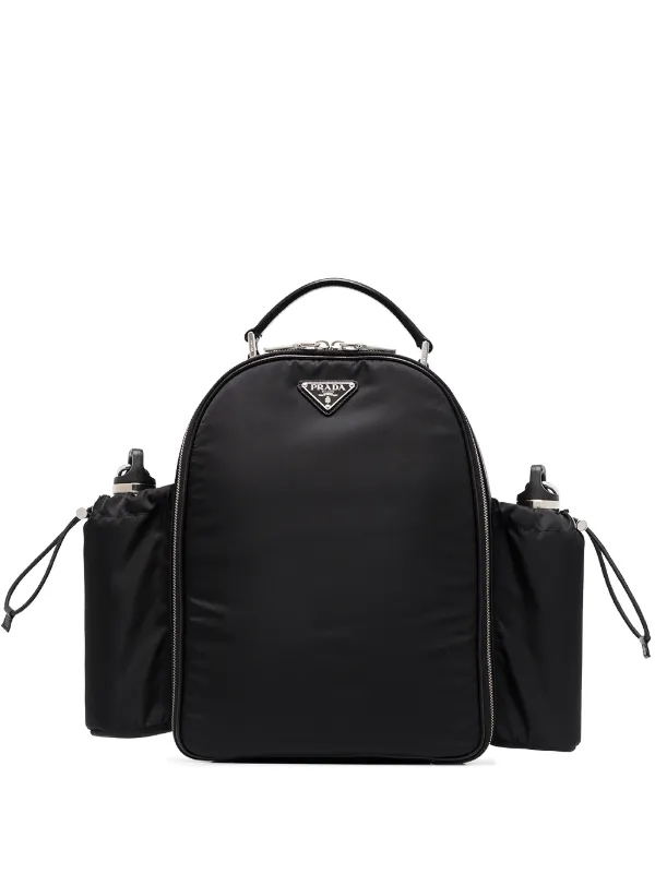 backpack with triangle logo