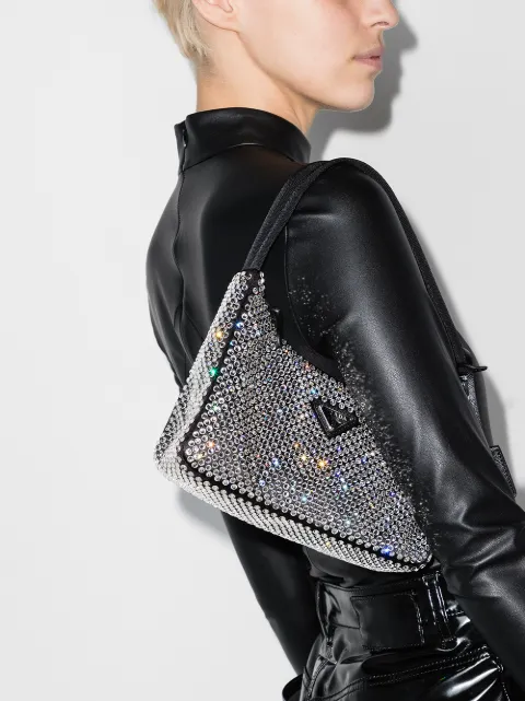 prada rhinestone bag