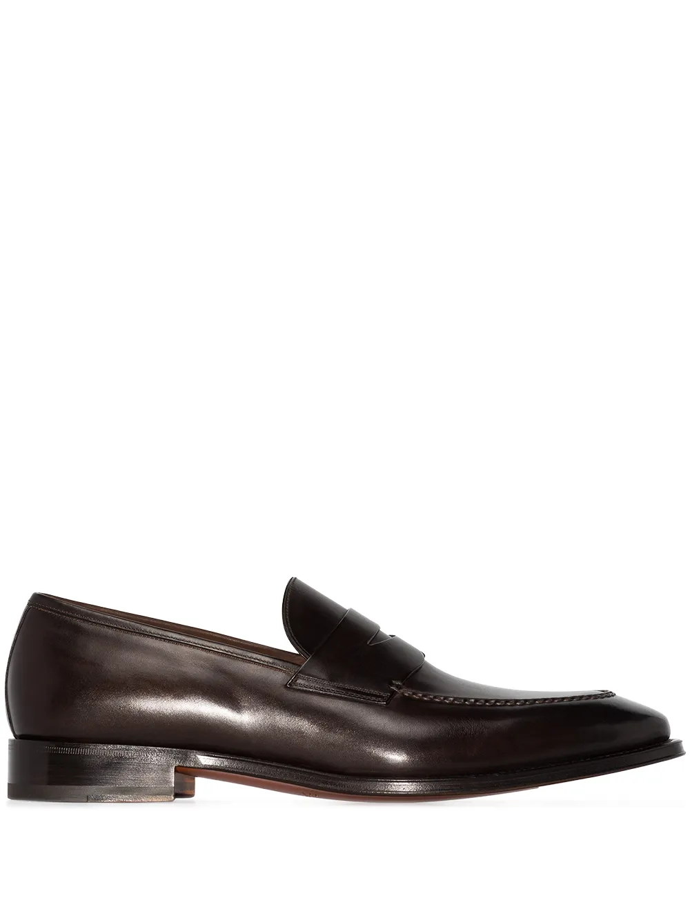 

Santoni penny-slot slip-on loafers - Brown