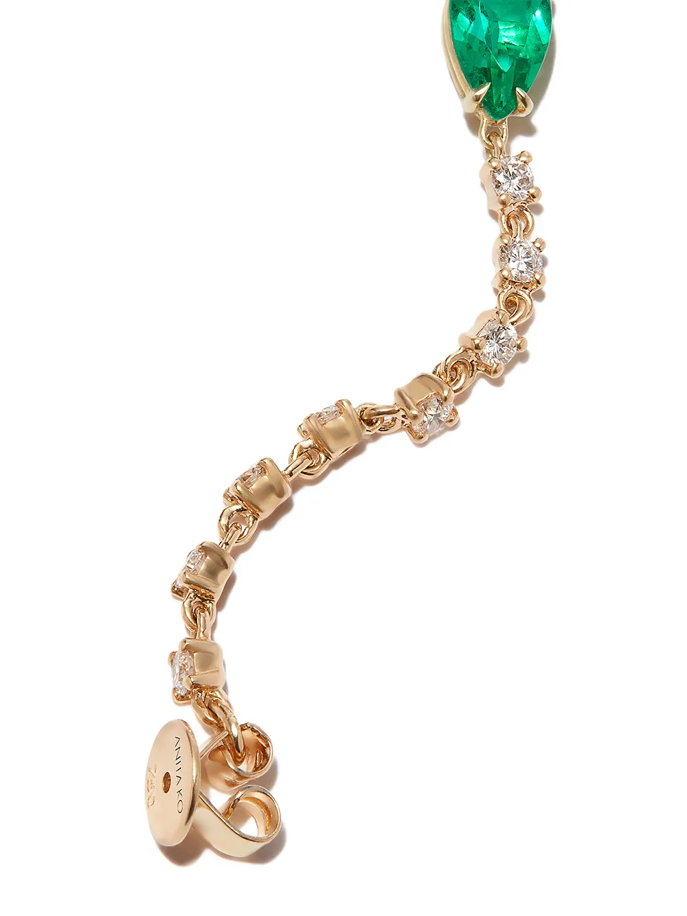 Anita Ko Orecchini in oro 18kt con smeraldo | Orecchini | Image 3