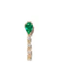 Anita Ko 18kt yellow gold emerald loop earring