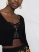 Versace ribbed-knit cropped cardigan