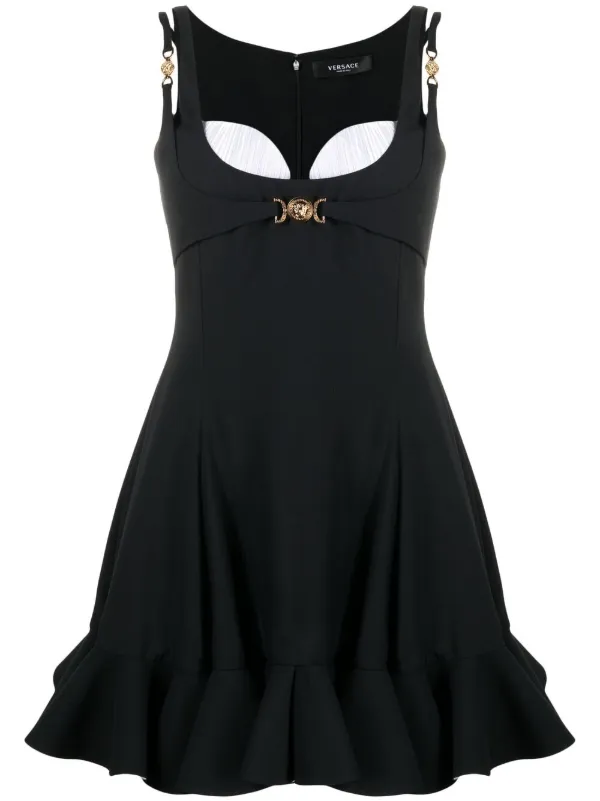 versace black mini dress
