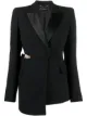 Image 1 of Versace cut-out peak-lapel blazer