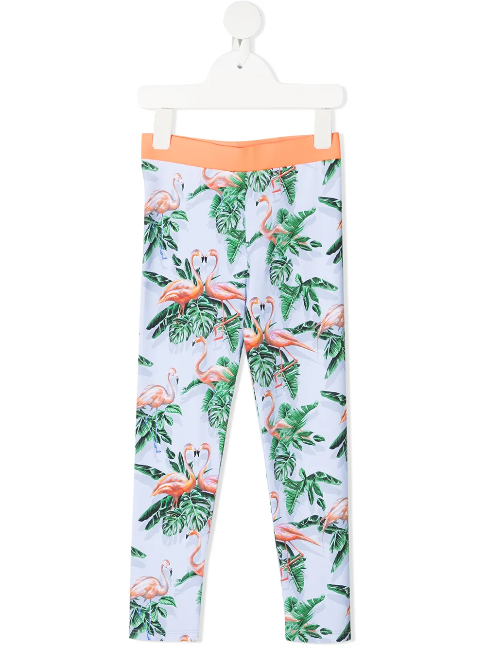 

Stella McCartney Kids flamingo-print leggings - Blue