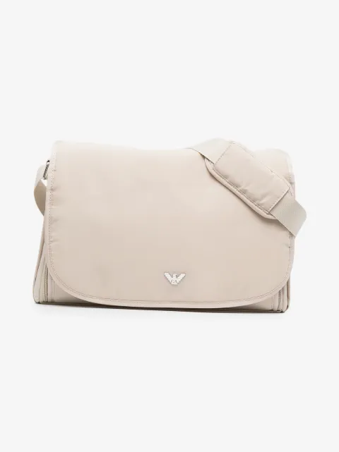 Emporio Armani Kids logo plaque baby diaper bag