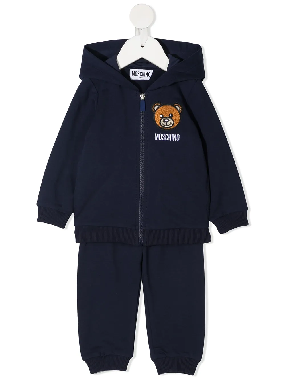 

Moschino Kids traje deportivo con motivo Teddy Bear - Azul