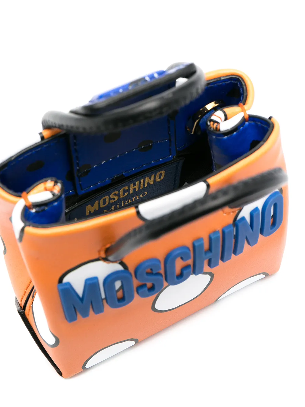 фото Moschino мини-сумка в горох