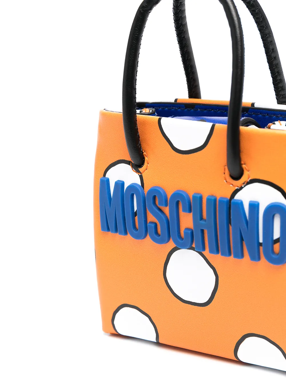 фото Moschino мини-сумка в горох