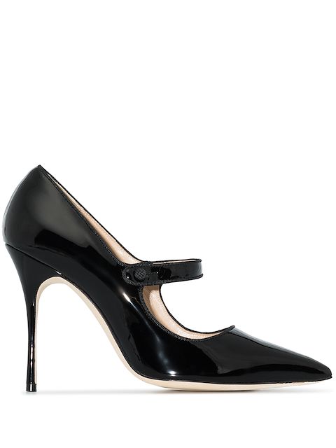 Manolo Blahnik Campari 105mm pointed-toe pumps