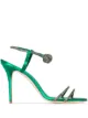 Image 1 of Manolo Blahnik Diablica 105mm satin sandals