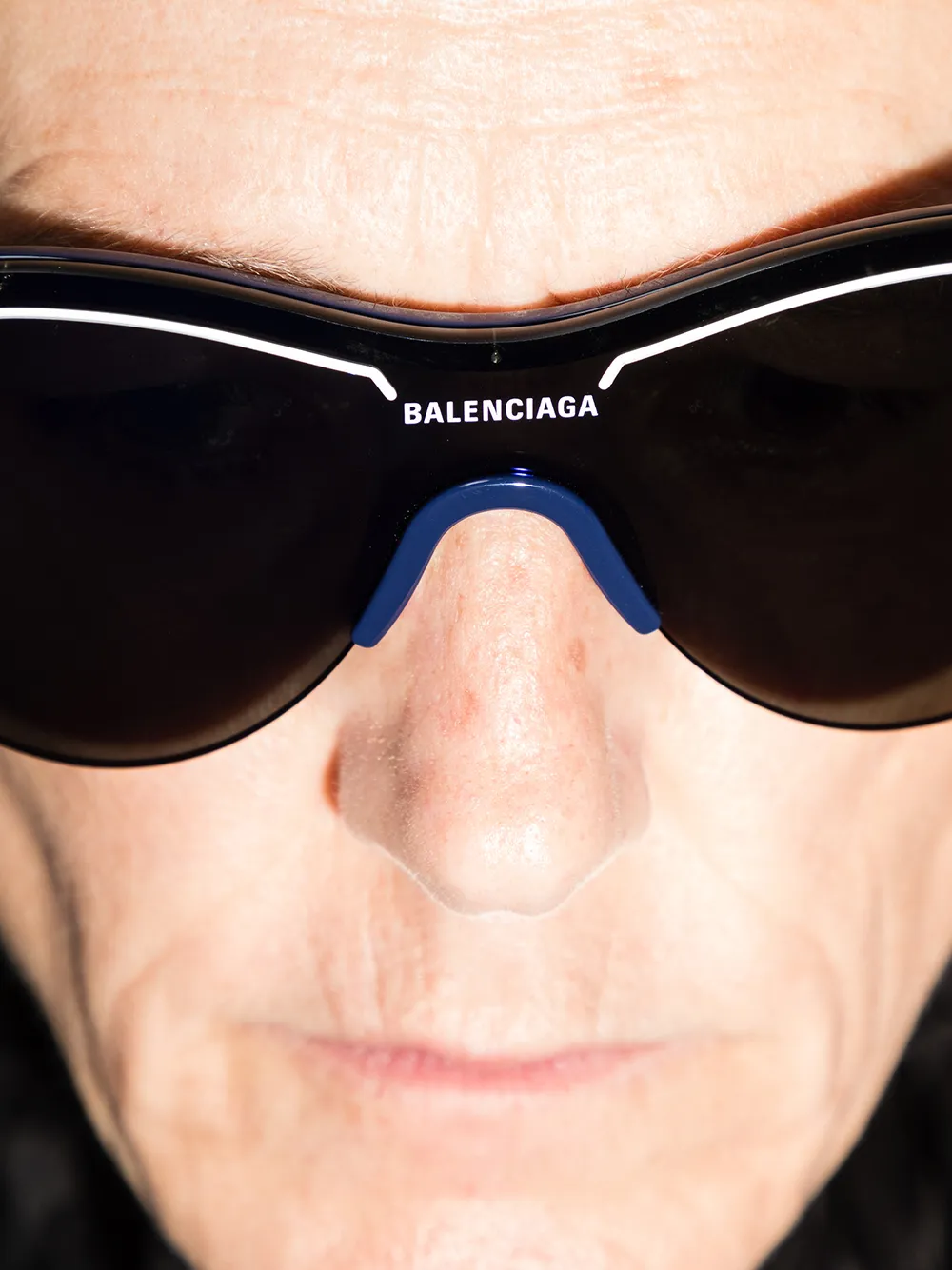 фото Balenciaga eyewear солнцезащитные очки ski cat в оправе 'кошачий глаз'