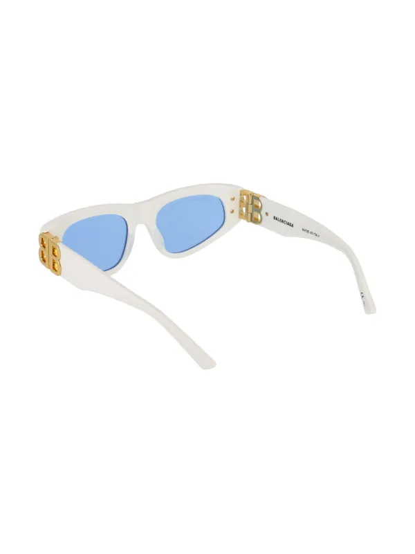 Balenciaga Eyewear Dinasty BB cat-eye Frame Sunglasses White FARFETCH ID