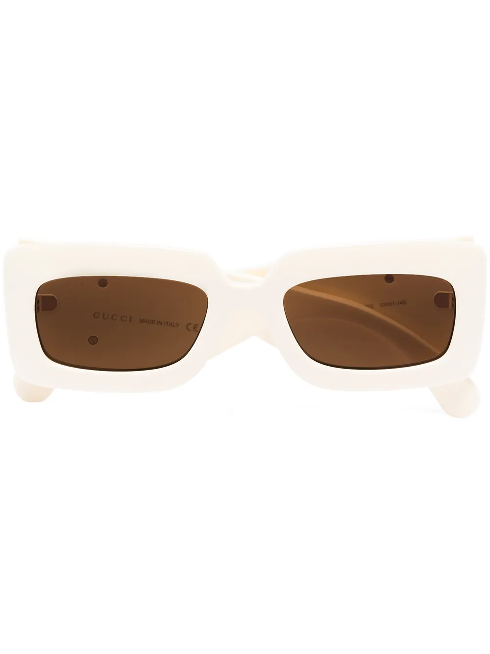 

Gucci Eyewear lentes de sol con logo - Blanco