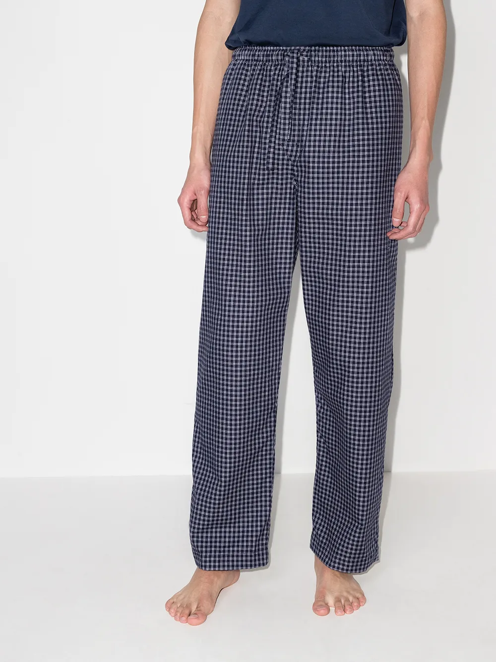 Derek Rose Geruite broek - Blauw