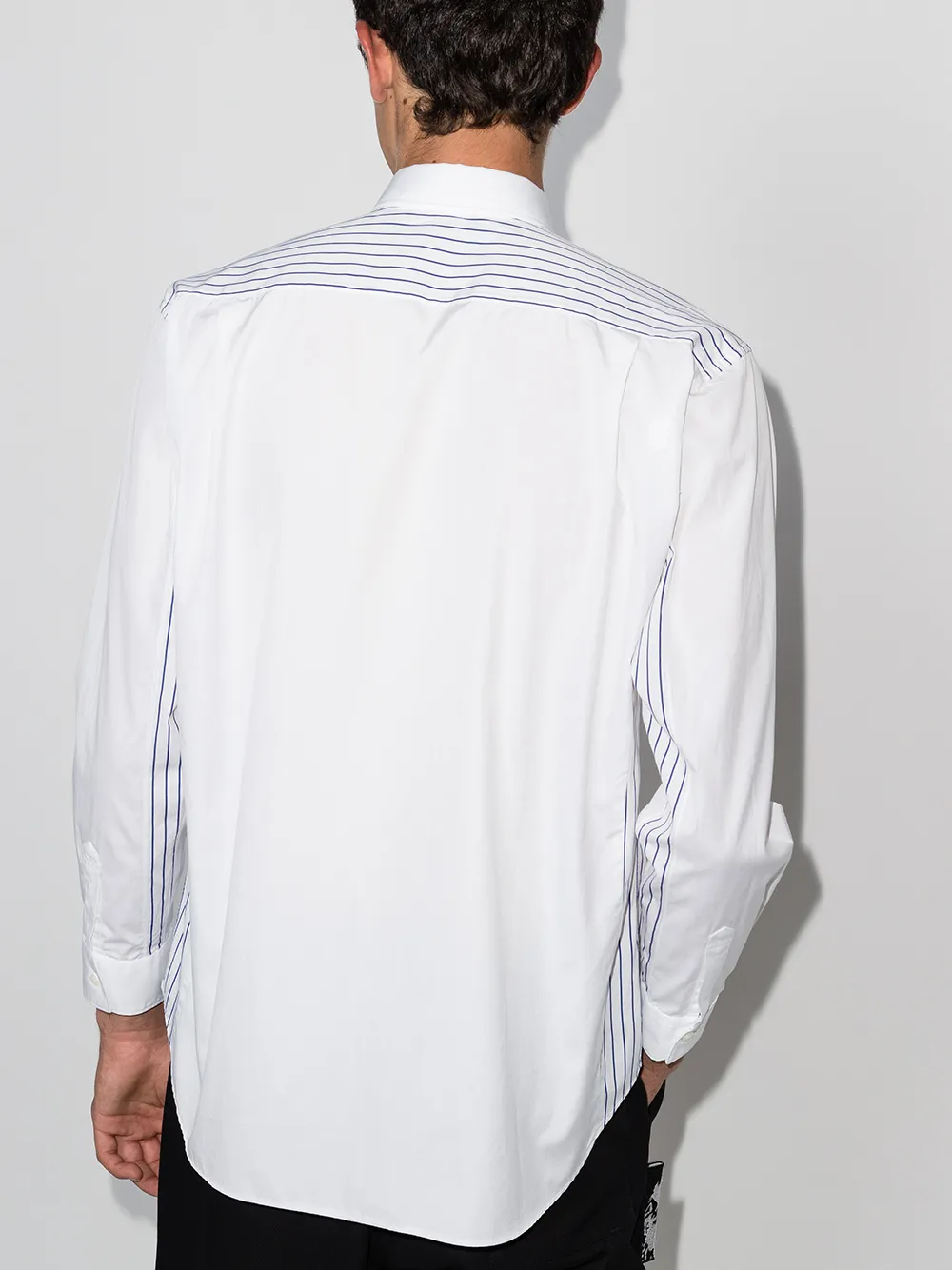 фото Comme des garçons shirt рубашка с контрастными рукавами