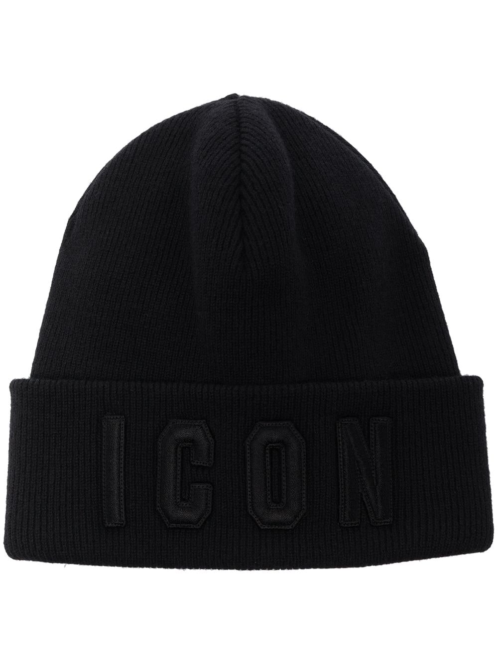фото Dsquared2 шапка бини с вышивкой icon