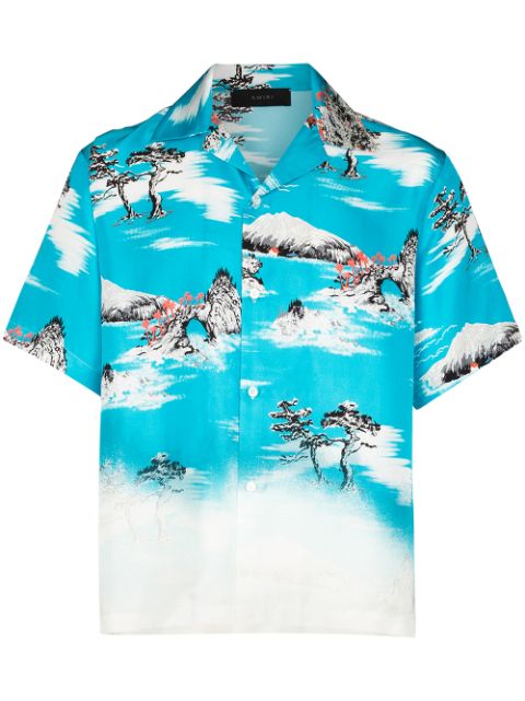 AMIRI Aloha Gradient short-sleeve Shirt - Farfetch
