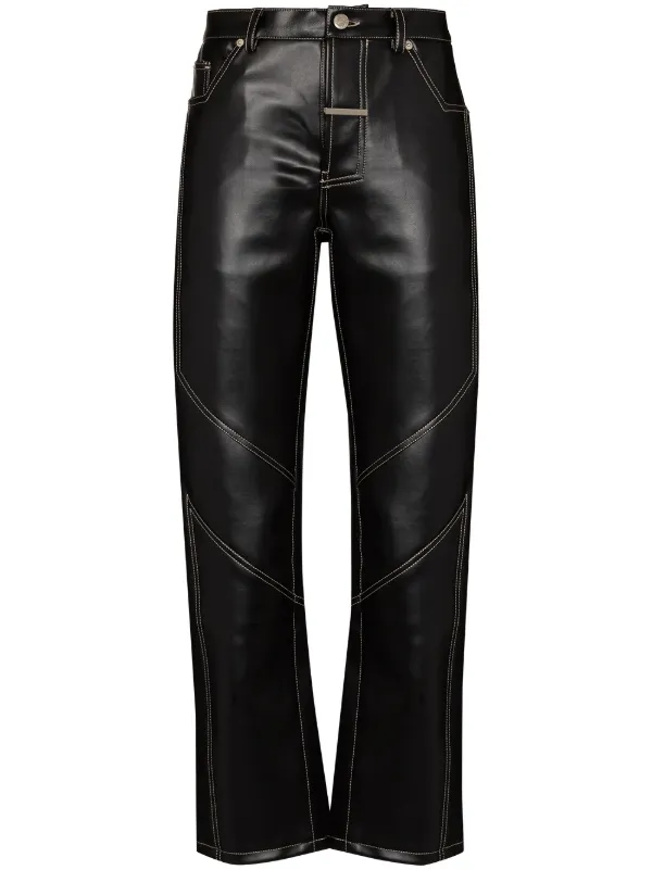 Zilver Desert faux-leather trousers 