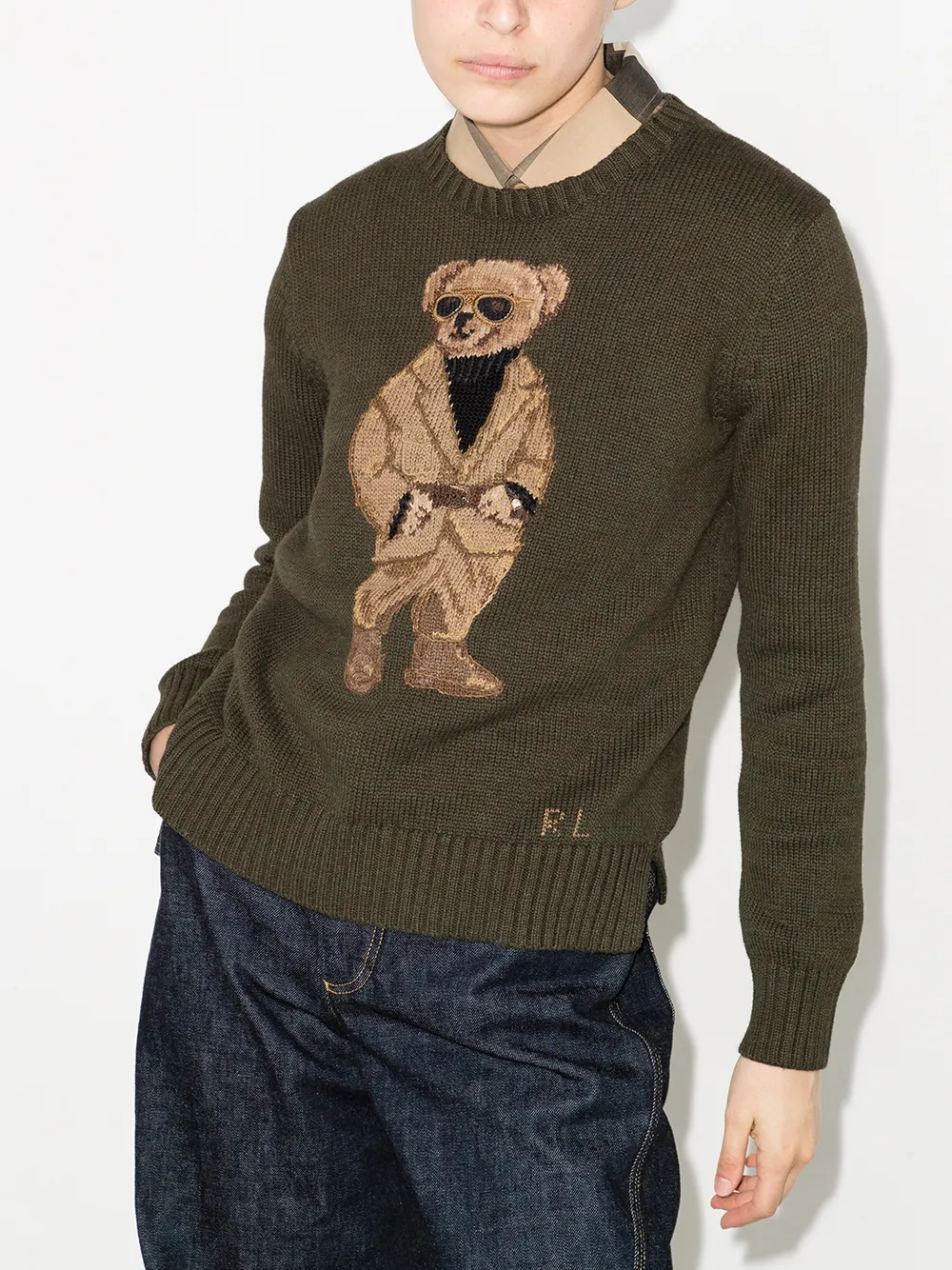 Image 2 of Polo Ralph Lauren Polo Bear crew-neck jumper