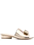 Ferragamo Viva Bow slide sandals - Gold