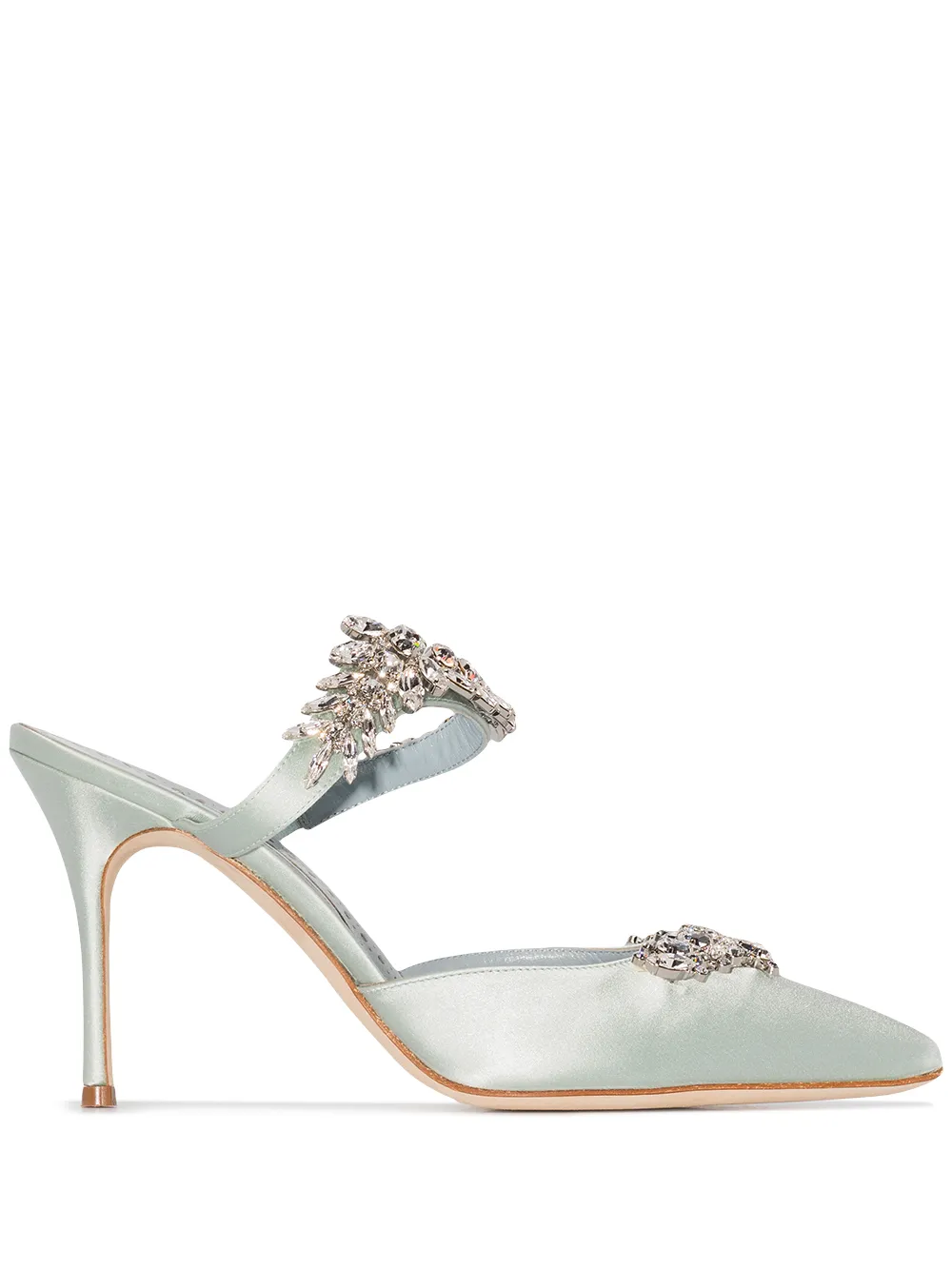 Image 1 of Manolo Blahnik Lurum 90mm mules