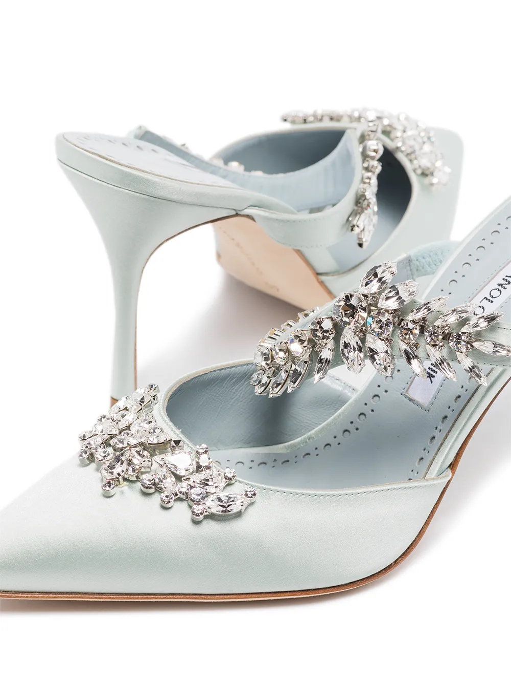 Image 2 of Manolo Blahnik Lurum 90mm mules