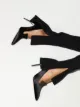 Manolo Blahnik Scarpin Quelina de cetim com salto 105mm