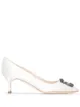 Image 1 of Manolo Blahnik Hangisi 50mm crystal-embellished pumps