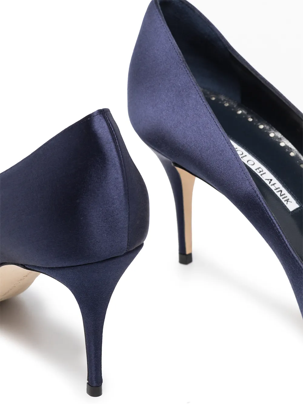 Image 2 of Manolo Blahnik Quelinalo 70mm satin pumps