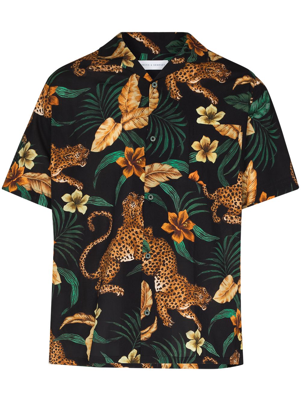 фото Desmond & dempsey jungle print pajama shirt