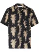 Image 1 of Desmond & Dempsey pineapple print pajama shirt