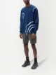John Elliott Indigo Shibori university T-shirt