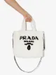 Prada Shearling-Shopper mit Logo