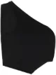 Image 1 of Zilver Reversed one-shoulder crop top