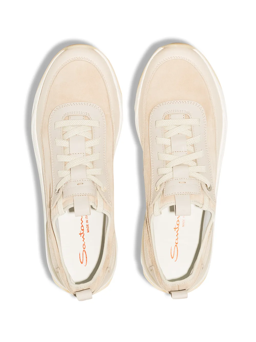 фото Santoni кроссовки со вставками