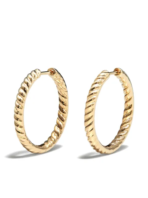 Anita Ko 18kt yellow gold Zoe hoop earrings