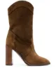 Image 1 of Saint Laurent point-toe calf-length boots