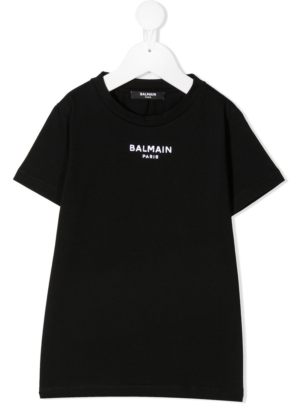 фото Balmain kids футболка с вышитым логотипом