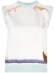Image 1 of LANVIN Erté-print sleeveless top