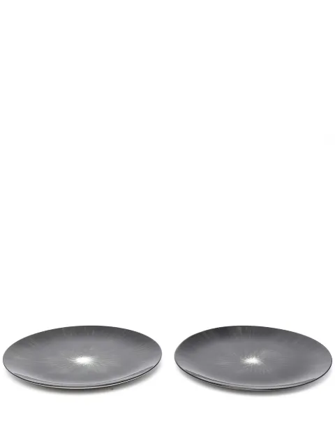 Ann Demeulemeester X Serax pair of shadow print plates