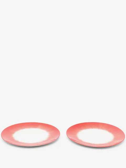 Ann Demeulemeester X Serax pair of shadow print plates 