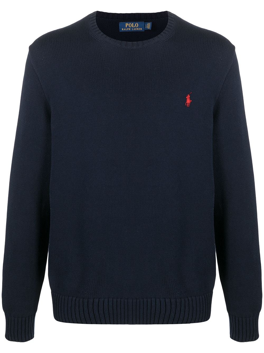 Polo Ralph Lauren Embroidered Logo Knitted Jumper - Farfetch