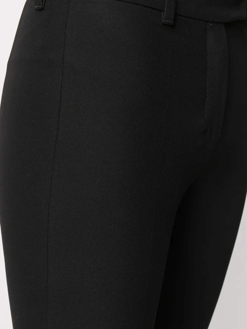 Shop 's Max Mara Cropped Straight-leg Trousers In Black