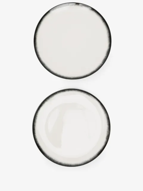 Ann Demeulemeester set of two ceramic plates