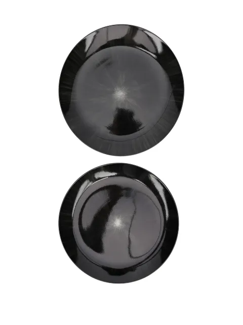 Ann Demeulemeester X Serax pair of chiaroscuro plates