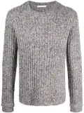 Helmut Lang ribbed speckle knit jumper - Black