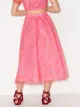 STAUD mid-length flared skirt