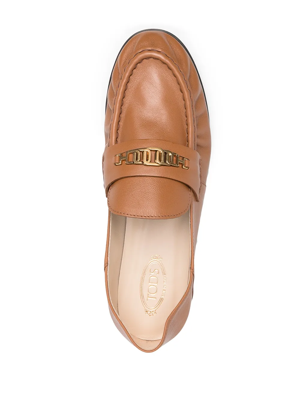 Tod's Chain-link Detail Loafers In Neutrals